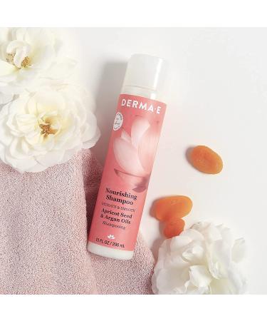 DERMA E Nourishing Conditioner | Sulfate-Free Apricot & Argan Oil | Frizz Control & Color Care - 10 oz - Buy Online on GoSupps.com