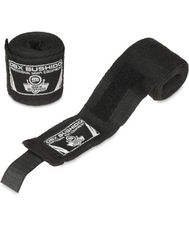 DBX Bushido Boxing Bandages - 4m/2m Cotton Flexible Wraps for Men | Strong Velcro Fastener | Ideal for Martial Arts - Blue - Buy Online on GoSupps.com
