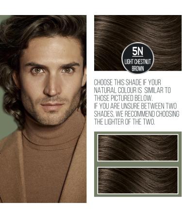 Naturtint Men Permanent Hair Colour Gel 4N Natural Chestnut for Hair Beard and Moustache. Ammonia Free up to 100% Grey Coverage Natural Looking Long Lasting Results - Buy Online on GoSupps.com