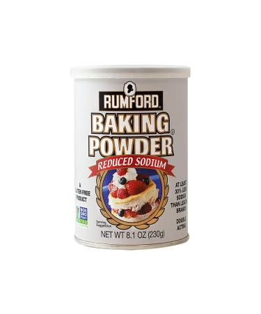Rumford Reduced Sodium Baking Powder 8.1 Ounce