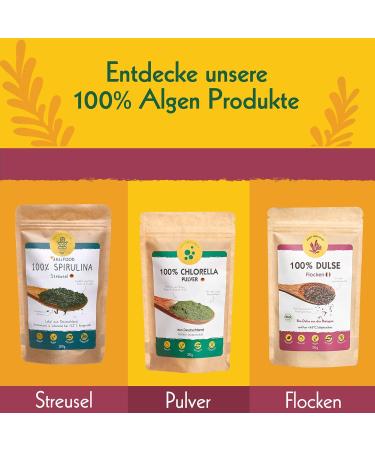 Bio Dulse Powder 100g - Wildly Harvested in Brittany France | Nutrient-Rich Vegan & Gluten-Free Seaweed | Perfect Salt Replacement & Iodine Source - Buy Online on GoSupps.com