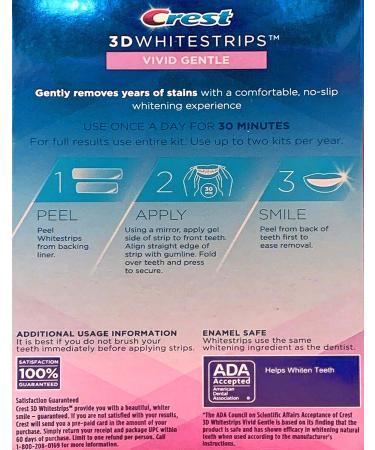 3D White Strips Vivid Gentle - Professional Teeth Whitening at Home - Buy Online on GoSupps.com
