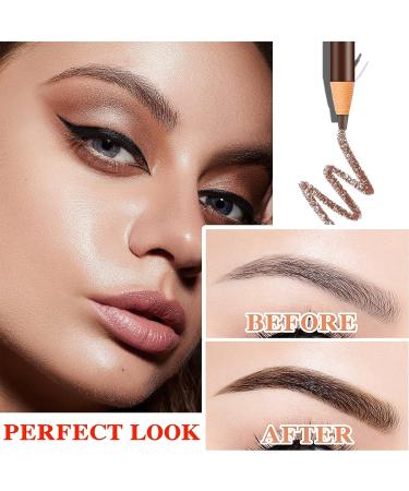 Waterproof Eyebrow Pencil Set - Dark Brown | Microblading Eyebrow Pen for Makeup and Tattoo | Includes Trimming Tool - Buy Online on GoSupps.com