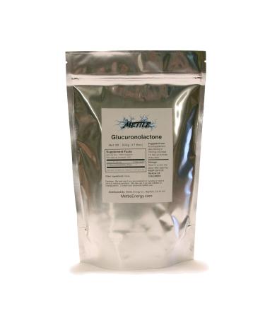D-Glucuronolactone Powder Pure Supplement - 500 Grams - Mettle Energy 1.1 Pound (Pack of 1)