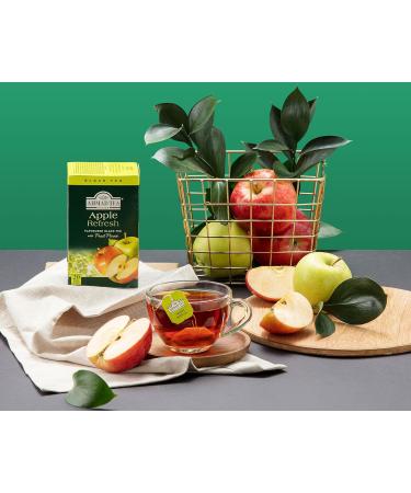 Ahmad Tea Apple Refresh Fruit Black Tea - 20 Teabag Sachets | 20 Count Pack | Buy Online - Buy Online on GoSupps.com