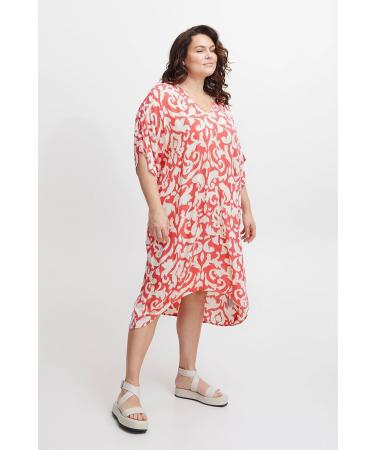 fransa FPIRIA DR 3-20612402 Women's Casual Dress 20 Geranium Mix Hs23 Ethnic (202452) - Buy Online on GoSupps.com