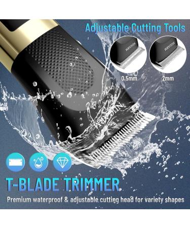 Grehge r Clippers for Men - Hair Cutting Kit Beard Trimmer & T-Blade Trimmer Combo Zero Gap- Barber Clipper Set Gifts for Men Cordless LED Display - Buy Online on GoSupps.com
