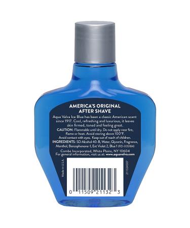 Aqua Velva After Shave Classic Ice Blue - Soothing, Cooling, Refreshing 3.5 oz - Buy Online on GoSupps.com