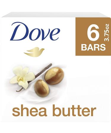 Dove Purely Pampering Shea Butter Beauty Bar 4 oz - Pack of 6 - Buy Online on GoSupps.com