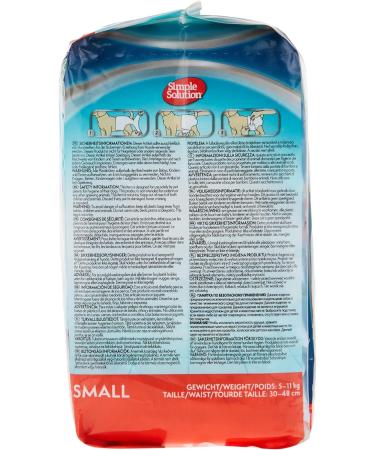 Simple Solution Disposable Dog Diapers for Bitches - Super Absorbent & Spout-Safe Fit - Nativity Indicator 24 Pack S (2 Series Pack) - Buy Online on GoSupps.com