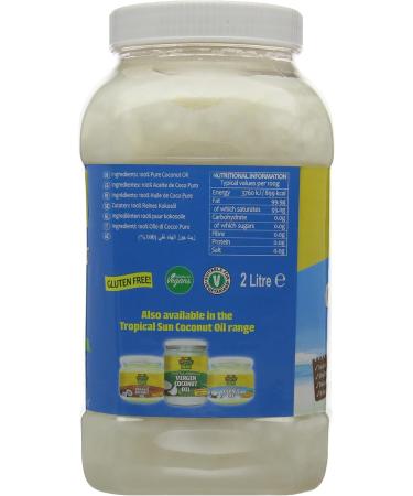 Tropical Sun Coconut Oil 100% Pure 2L - Buy Online on GoSupps.com