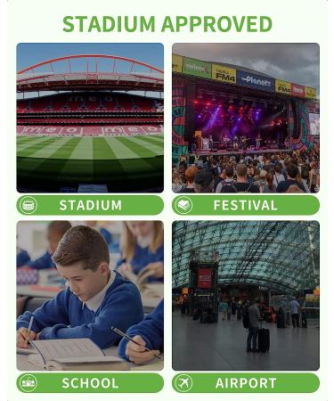 MAY TREE Clear Backpack Stadium Approved 12126 with Breathable Shoulder Straps  Clear Mini Backpack for Girls and Boys  Heavy Duty Clear Backpack for Sport Event School Festival Concert- Black - Buy Online on GoSupps.com