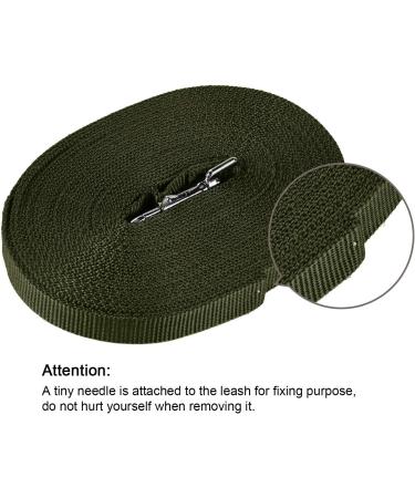 Happy Hachi 20m Dog Tow Line - Durable Nylon Leash for All Sizes | Weatherproof Training Leash with D-Carabiner & Grip Cushion - Ideal for Small & Large Dogs (Green) - Buy Online on GoSupps.com
