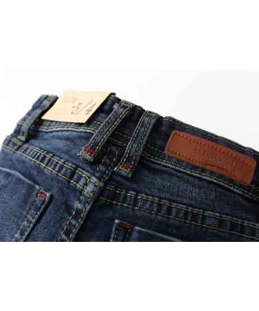 KIDSCOOL SPACE Baby Slim Jeans | Elastic Band | Ripped Denim | 5-6 Years | Dark Blue - Buy Online on GoSupps.com