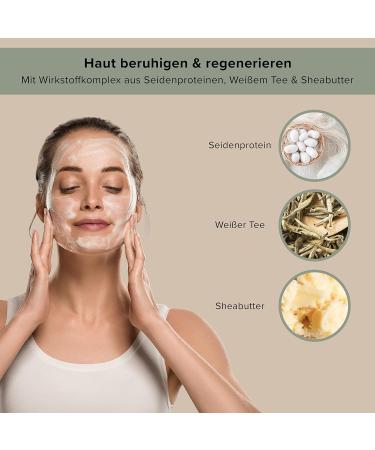 RAU White Tea & Silk Protein Night Care - Regenerating Face Mask for Dry Skin Anti-Aging Moisturizer - 1.7 Fl.oz - Buy Online on GoSupps.com