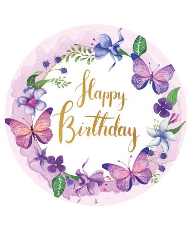 J & M Deco edible cake rapers - cake topper birthday - Tortendendeko Happy Birthday motif - Birthday cake decoration from fondant - around 20 cm - Dining paper Tortendeko - Cake Decoration - Buy Online on GoSupps.com