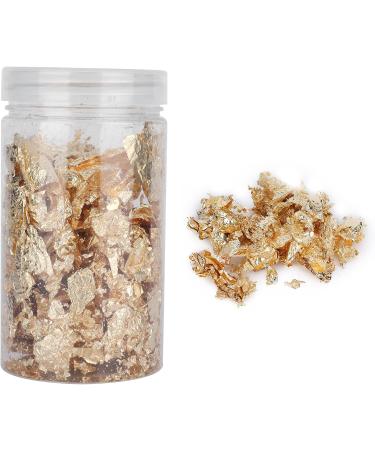 Nail Gold Foil Imitation Gold Foil Flakes Glitter Nails for Female Makeup DIY Nail Art Gold Foil Sheet Craft Supplies Nail Decoration Art Accessories Golden - Buy Online on GoSupps.com