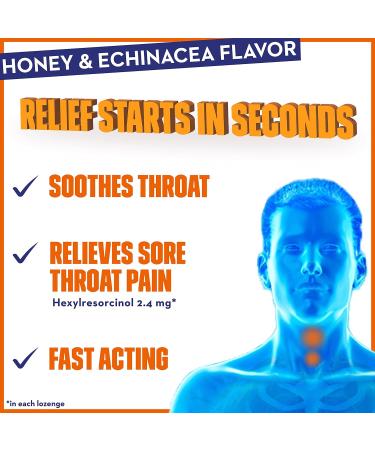 Mucinex InstaSoothe Sore Throat Lozenges - Honey & Echinacea (36/40 ct) - Buy Online on GoSupps.com