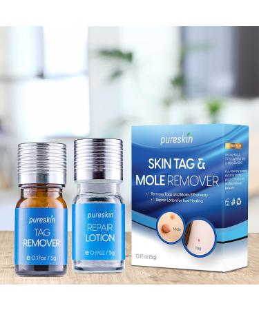 Pureskin Skin Tag Remover & Mole Corrector And Repair Lotion Set Remove Tags and Moles Effortlessly - Buy Online on GoSupps.com