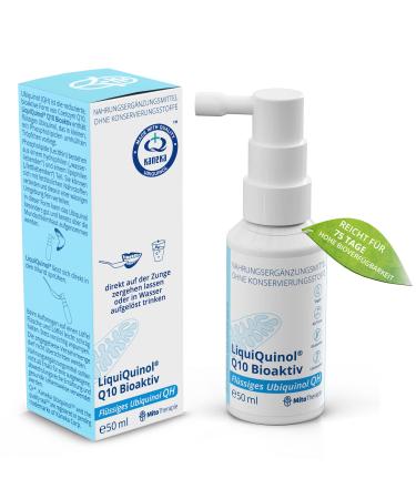 Liquiquinol Q10 Bioactive - liquid ubiquinol - 50 ml - The reduced breathable form of coenzyme Q10 highest bioavailability - Coenzyme Q10 in its best form!
