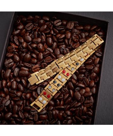 POLLDAN Women's Magnetic Bracelet | 6000 Gauss Power | Adjustable Length & Sizing Tool | Stainless Steel & Titanium Alloys | Jewelry Protection | Pulseras Magneticas - Buy Online on GoSupps.com