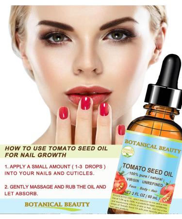 100% Pure Tomato Seed Oil - Natural Virgin Unrefined Cold-Pressed Carrier Oil for Face Skin Hair | Rich in Vitamin E & Lycopene - 1 Fl Oz by Botanical Beauty - Buy Online on GoSupps.com