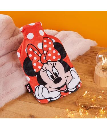 Disney Stitch Hot Water Bottle with Fleece Cover - 1.7/2L Rubber Hot Water Bag - Cozy Women's Gift (Red Minnie) - Buy Online on GoSupps.com