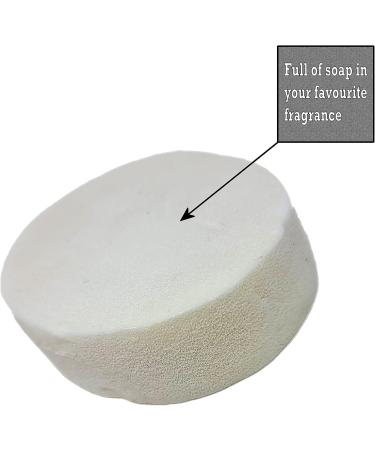 Handmade Exfoliating Soap Sponges Perfume Fragranced Vegan Friendly Cruelty Free Soap Sponge Vegan Soap Sponge Vegetable Glycerin Exfoliating Sponge for Bath & Shower Vegan Gift (Hammam Scent) - Buy Online on GoSupps.com