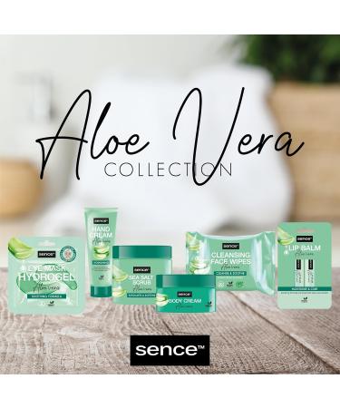  Sence Sence Pack of 6 packs of 20 aloe vera facial cleansing wipes with citric acid vitamin A vitamin C and panthenol vegan facial cleansing wipes facial care - Buy Online on GoSupps.com