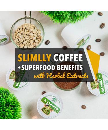 SOLLO Infused Organic Dark Roast Slimlly Low Acid Coffee Single Serve Pods Compatible With 2.0 K-Cup Keurig Brewers 24 K-cup - Buy Online on GoSupps.com