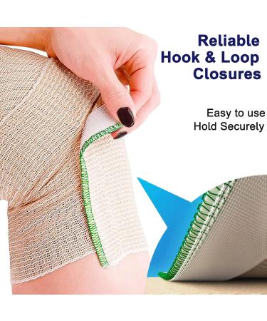 24 Pack Elastic Compression Bandage Wrap Set for Sports and Medical Recovery - Buy Online on GoSupps.com