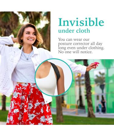 Posture Corrector - Adjustable Back & Shoulder Brace for Pain Relief | Improve Posture & Muscle Memory - Buy Online on GoSupps.com