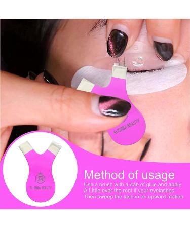 ALISHBA BEAUTY Stainless Steel Y-Comb Lash Lift Brush & Perm Tool | Hot Pink Makeup Tool for Lash Grafting - Buy Online on GoSupps.com