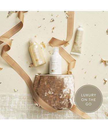 Thymes Goldleaf Perfumed Travel Set | Body Wash Lotion & Hand Cream in Beauty Bag - International Shipping Available - Buy Online on GoSupps.com