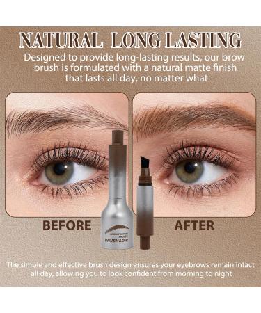 Brow-Fection Angled Brush & Dip-Chocolate - Waterproof Eyebrow Tint & Multi-Purpose Non-Smudged Pen (Taupe) | International Shipping - Buy Online on GoSupps.com