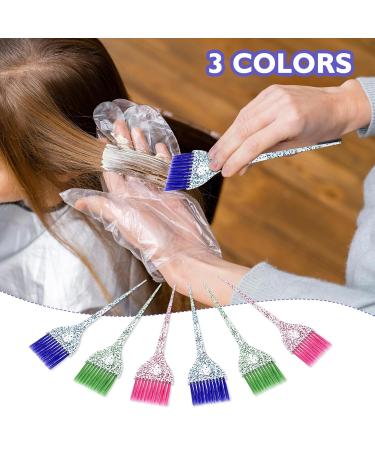 6-Piece Hair Dye Brush Set - Colorful Tint Brushes & Applicators for DIY Hair Coloring | Salon Quality Hair Dyeing Tools - Buy Online on GoSupps.com
