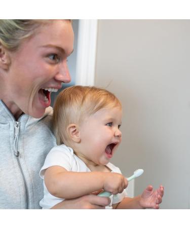 Dr. Brown's Infant-to-Toddler Training Toothbrush Set - Mint Elephant & Fluoride-Free Strawberry Baby Toothpaste for 0-3 Years - Buy Online on GoSupps.com