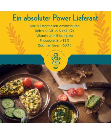 100% Organic Spirulina Powder - Nutrient-Rich Gluten-Free Eco-Friendly from Germany | 300g | Ideal for Sports & Weight Loss - Buy Online on GoSupps.com