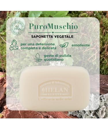  Helan Helan Puro Muschio Solid Hand Soap Gentle Natural Cleaning for Hand Hygiene - Buy Online on GoSupps.com