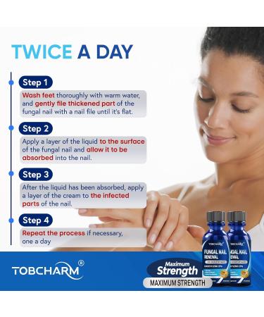 Extra Strength Toenail Fungus Treatment - 25% Undecylenic Acid & Tea Tree Oil | 4Pcs Antifungal Nail Solution for Thick Damaged Nails - Buy Online on GoSupps.com