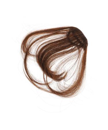 FRCOLOR Piece Clip in Hair Extensions Bang Hair Clip Wispy Curls Hair Product Clip on Bang Products Women Hair Bangs Hair Clips for Women Hair Accessory for Women Women's Wig Accessories medium Brown