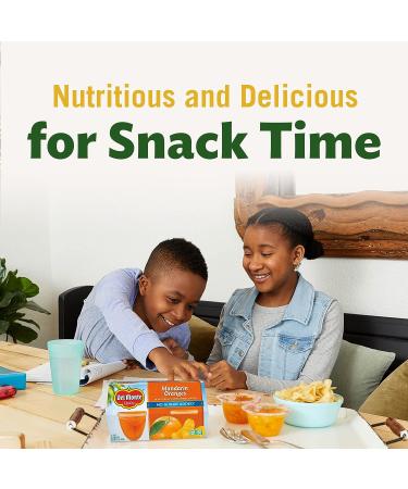 Del Monte Mandarin Oranges in Water Fruit Cup 4 Oz (Pack of 4) - No Sugar Added - Buy Online on GoSupps.com