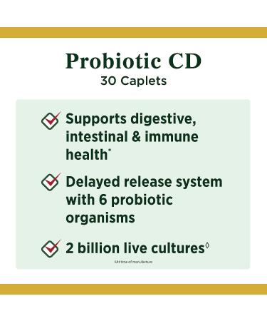 Nature's Bounty Controlled Delivery Probiotic Caplets - Digestive & Immune Health Support (30 Count) - Buy Online on GoSupps.com