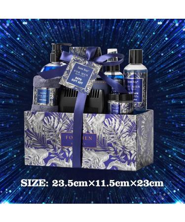 Birthday Gifts Spa Kit for Men | Classic Perfume Scented Bath & Shower Gift Set | Self Care & Shaving Kit | Ideal Men's Gift Basket - Buy Online on GoSupps.com