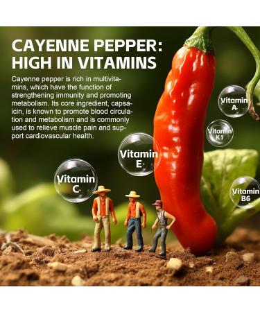 Cayenne Pepper Extract Gummies with Hawthorn, CoQ10, Turmeric, Niacin and Vitamin D3 - Support for Cardiovascular Health, Energy and Vitality - Vegan & Non-GMO - 60 Gummies - Buy Online on GoSupps.com