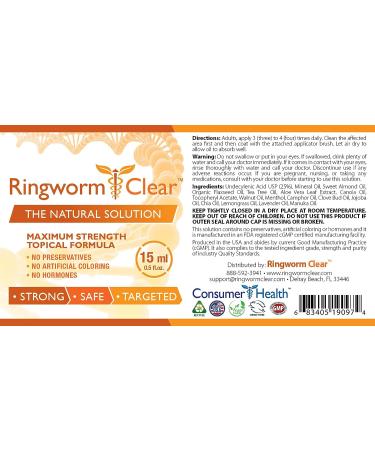 Ringworm Clear - Natural Anti-fungal Treatment for Itching & Burning - Prevents Future Infections - 1 Month Supply - Buy Online on GoSupps.com
