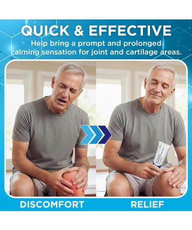 Dr. T Glucosamine Chondroitin Cream - Premium Formula with MSM and Collagen for Joint and Muscle Discomfort - Maintains Joint Strength Flexibility & Muscle Mobility - 4.23 oz / 120g (2 Pack) - Buy Online on GoSupps.com