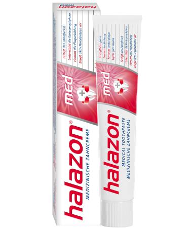 10+2 halazon med medical toothpaste 75 ml (2 tubes free!) - sensitive gums - Made in Germany