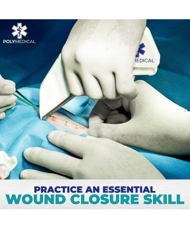 8 Piece Disposable Skin Stapler Kit - 110 Wires, 2 Removers, 4 Forceps - Suture Thread Alternative for Camping & Emergency Survival - Buy Online on GoSupps.com