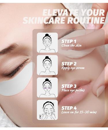 Sonnorel 4 Pairs of Silicone Eye Wrinkles Matte Anti-Aging Reusable Silicone Matte Reduce Skin Wrinkles Patch Mouth and Eye Smile Fine Lines (White and Purple) - Buy Online on GoSupps.com